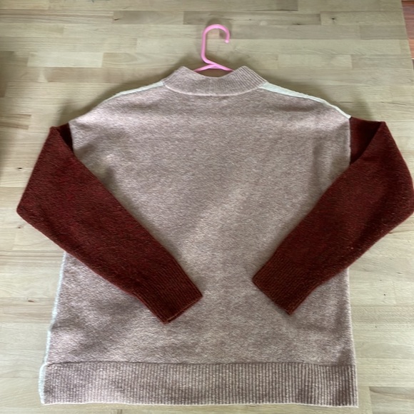 Madewell Colorblock Mockneck Sweater - Picture 9 of 12